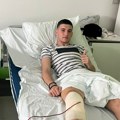 Lazar Ilić, fudbaler Radničkog operisan danas na Klinici za ortopedsku hirurgiju i traumatologiju KC Beograd