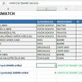 Napredna pretraga opsega: Excel funkcija XMATCH