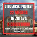 Studenti pozivaju: Danas u 11.52 kod Osnovnog suda 16 minuta tišine