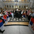 Deca iz Republike Srpske u Hramu Svetog Save, dočekali ih Porfirije i Milica Đurđević Stamenkovski