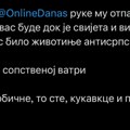 Barba ugasio antisrpski tabloid "Sram vas bilo životinje antisrpske. Gorili u sopstvenoj vatri"