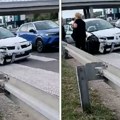 Prvi snimak nesreće kod Bubanj Potoka: Tri osobe prevezene na VMA, poznato u kakvom su stanju