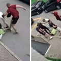 Uznemirujući snimak nasilja: Nakon što su ga trojica premlatila na ulici, uzeo je pištolj od ortaka i zapucao (video)