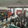 Predškolci u poseti kragujevačkim vatrogascima