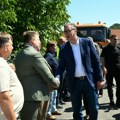 Vučić obilazi završne radove na modernizaciji puta između Gornjih i Donjih Sinkovaca