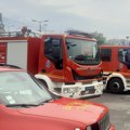 Gori autobus na Ušću kod Kraljeva: Crni dim kulja iz vozila, kabina vozača potpuno izgorela FOTO