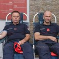 50 Zrenjaninaca pokazalo humanost u današnjoj akciji: 26 vatrogasaca prvi dali krv! Zrenjanin - Crveni krst Zrenjanin