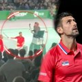 (Video iz malage) svađa Novaka sa sudijom: Zvižduci Srbinu, a potom navijanje na srpskom sa porukom