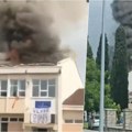 Матуранти током прославе запалили кров школе: Хаос у Подгорици, ватрогасци и полиција хитно реаговали (видео)