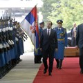 Vučić sa predsednikom Kipra: Svečani doček ispred Palate Srbija: Mi smo istinski prijatelji (foto, video)