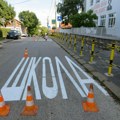 Obeležavanje horizontalne signalizacije u zonama škola u Kragujevcu