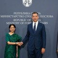 Đurić primio u oproštajnu posetu ambasadorku Indije