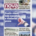„Nova“ piše: „Bez podrške za vlast koja nazaduje u vladavini prava”