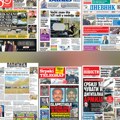 Naslovne strane današnjih novina: Prelistavanje štampe za ponedeljak, 14. septembar 2026. godine