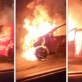 Drama u tunelu Vežešnik u Crnoj Gori: Potpuno izgoreo kamion sa električnim automobilima