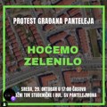 „Hoćemo zelenilo“ – građani Panteleja najavljuju protest u sredu