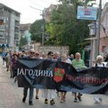Jelena Mihajlović i Zoran Lutovac na osmom protestu Jagodina protiv nasilja