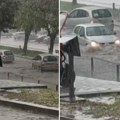 Јако невреме погодило Бор, поплаве на улицама: У среду цела Србија под упозорењем, упаљен жути метеоаларм