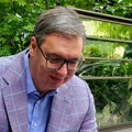 Pogledajte kako Vučić gleda meč Srbija - Amerika: "Najvažnije je da ih pobedimo na OI"