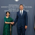 Ministar spoljnih poslova Đurić primio u oproštajnu posetu ambasadorku Indije