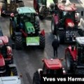 Poljoprivrednici u protestu blokirali kamione na granici Belgije i Holandije