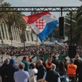 Protest u Splitu: Torcida pozvala na puštanje uhapšenih zbog incidenta na Danima srpske kulture