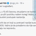 Studenti u blokadi Niš pozivaju na okupljanje i pružanje podrške studentu Veljku ispred Prekršajnog suda