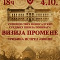 Tribina ispred Jovine gimnazije i prikupljanje donacija za otpuštene profesore