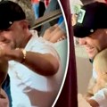 Kakav trenutak! Veljko prvi put doveo sina na utakmicu, pogledajte hit snimak kako se mali Željko raduje golu
