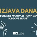 Izjava dan: „Sunce ne mari da li trava ceni njegove zrake“