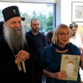 Izloženo 125 ikona 97 savremenih ikonopisaca: Patrijarh Porfirije otvorio izložbu "Svetlost Logosa" u Galeriji Kolarca