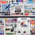 Naslovne strane sutrašnjih novina: Prelistavanje štampe za subotu, 31. maj 2025. godine