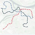 Ovo je mapa beogradskog metroa