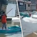 Sve je moguće u "brazilskoj Veneciji": Sudarili se čamac i automobil, suluda scena