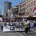 Protest "Ne lomite nam bagrenje" protiv cepanja niškog Filozofskog fakulteta