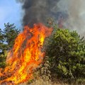 Požar preti da zahvati lovačku kuću - vatrogasci, meštani i teška mehanizacija na terenu