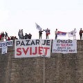 Građani stižu u Novi Pazar, gužva na ulazu u grad