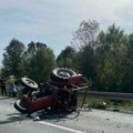 Traktor sleteo s puta, saobraćajna nesreća kod Guče Vozač teško povređen