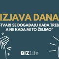 Izjava dana: “Stvari se događaju kada treba, a ne kada mi to želimo”