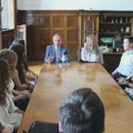 Rektor Vladan Đokić ugostio učenike odeljenja Gimnazije iz Požege, koje je skoro celo upisalo Univerzitet u Beogradu