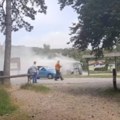 Stravično Zapalio se autobus na Iriškom vencu (video)