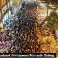 Nepregledna reka ljudi! Na hiljade vernika sliva se ka ostroškoj svetinji: Pogledajte veličanstvene prizore iz manastira…