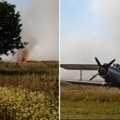 Požar kod Vršca: Gore njive i nisko rastinje u blizini aerodroma (Video)