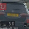 Snimak presretanja bahatih vozača: Britanac kod Sremske Mitrovice jurio 240 na sat, Australijanac malo sporiji