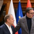 Tusk nastavlja posetu Srbiji – sastanak sa Vučićem u Palati "Srbija"