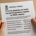 Poreska uprava: Stigla rešenja za porez na registrovano oružje za 2025