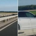 "BMW" juri u kontrasmeru na auto-putu Miloš Veliki: Novi strašan snimak sa puteva u Srbiji (video)