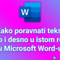 Kako poravnati tekst levo i desno u istom redu u Microsoft Word-u