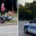 Udaren motociklista, skuter rasut i oboren na travnjak: Saobraćajka u Zrenjaninu