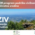 Poziv za učešće u EKO-SISTEM programu podrške organizacijama civilng društva u oblasti zaštite životne sredine